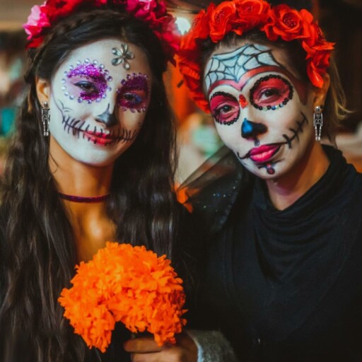 Punk Halloween Earrings displayed on a table