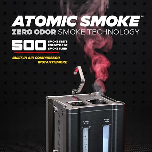 Atomic Smoke machine with zero odor technology and built-in air compressor.