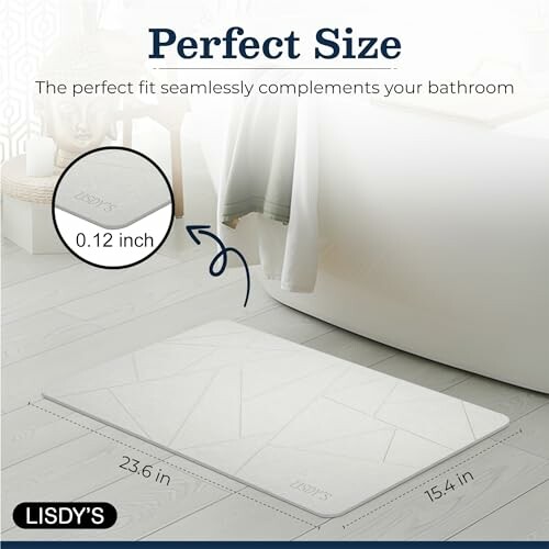 LISDY'S Stone Bath Mat