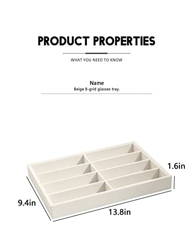 Coward Sunglass Organizer Tray