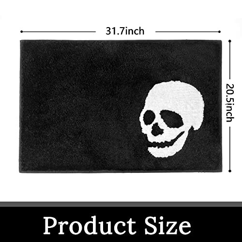 Fun Skull Halloween Bath Mat