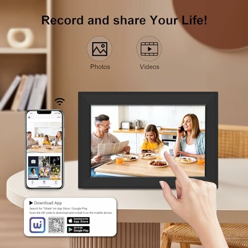 Jazeyeah 10.1 Inch WiFi Digital Picture Frame