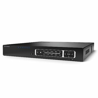 Black digital video recorder with control buttons