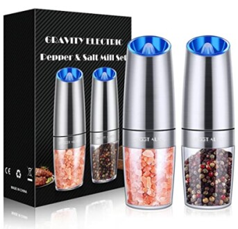 Gravity Electric Pepper and Salt Grinder Set