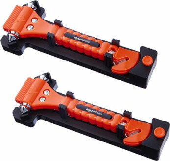 Amazon Basics Emergency Seat Belt Cutter and Window Hammer