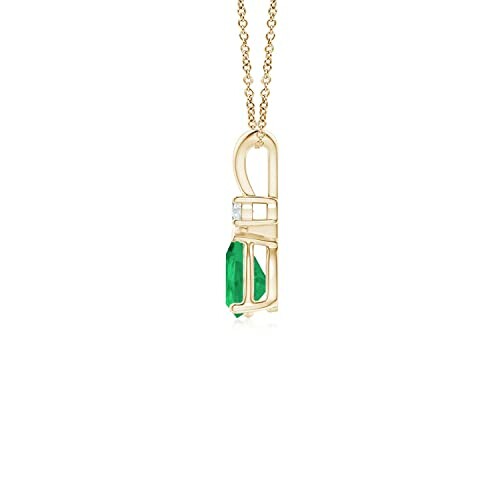 Angara Emerald Teardrop Pendant