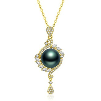 Black Tahitian Pearl Necklace