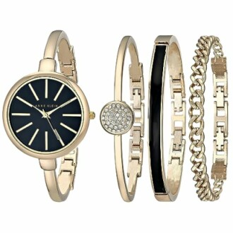 Anne Klein Women's Bangle Watch and Bracelet Set