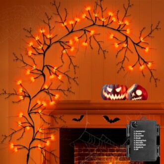 6 FT Halloween Willow Vine Twig Garland