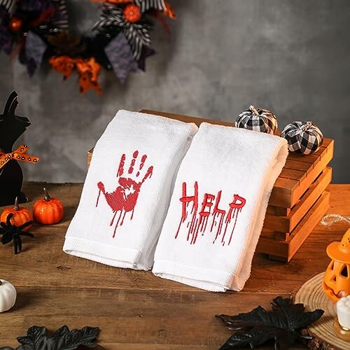 Maracco Halloween Hand Towels