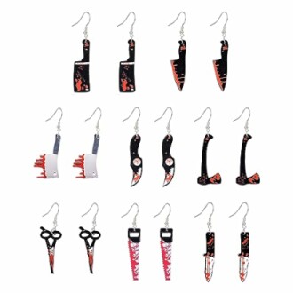 8 Pairs Halloween Earrings