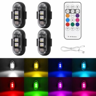 4PCS Wireless LED Strobe Lights