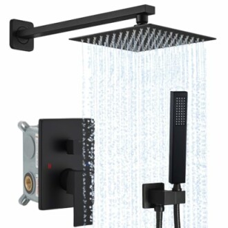 Matte Black Shower System