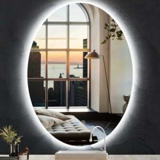 Bathroom Wall Mount Oval Mirror