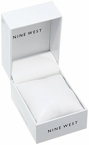 Open Nine West watch box with cushion