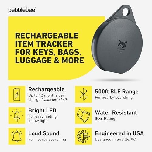 Pebblebee Bluetooth Android Clip