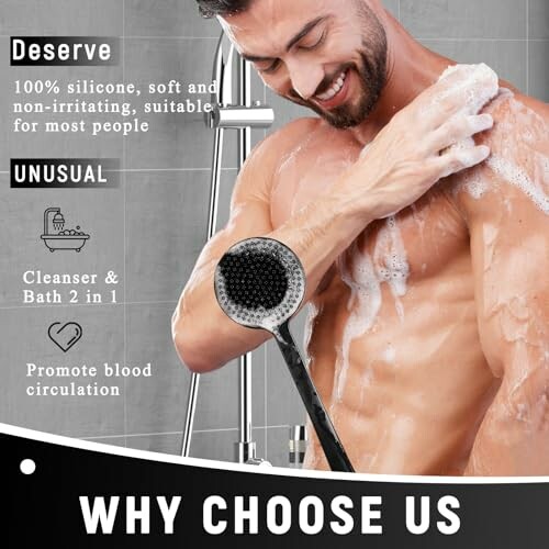 VWMYQ Silicone Back Scrubber