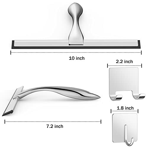 All-Purpose Stainless Steel Shower Squeegee