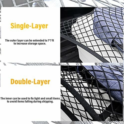 Comparison of single-layer and double-layer storage nets.