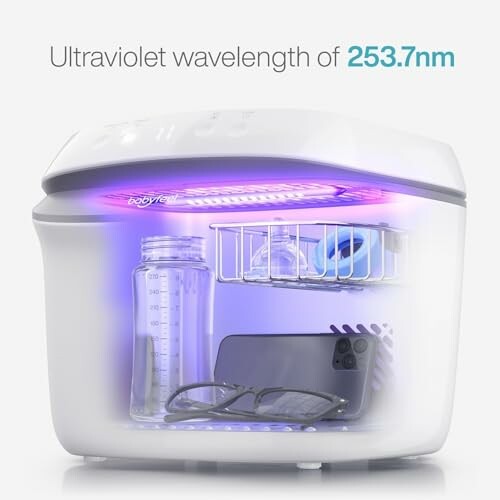 UV sterilizer device with 253.7nm wavelength