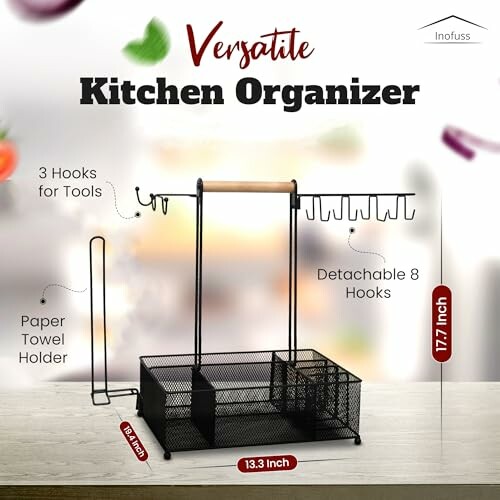 Grill Caddy with Paper Towel Holder