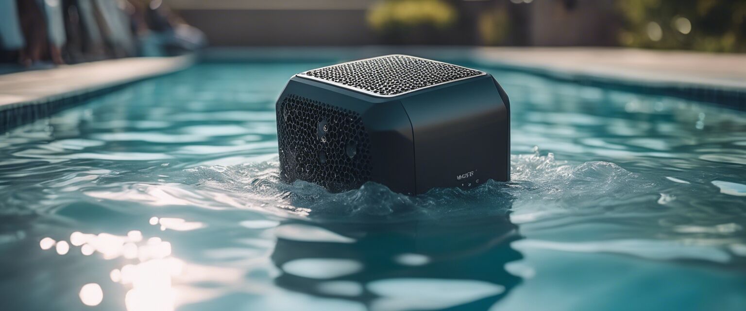 Waterproof Speaker in Pool Image