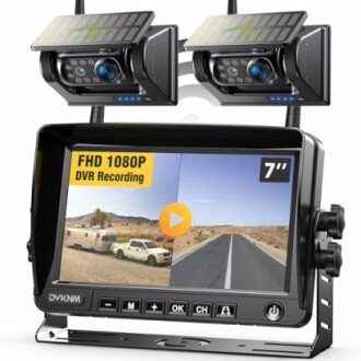 2 Magnetic Solar Wireless Backup Camera