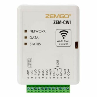 Zemgo ZEM-CWI Wi-Fi 2.4GHz controller with connectivity indicators.